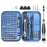 Präzisions Schraubendreher Set, 130 in 1 Schraubendreher Set mit 120 Schraubendreher Bits, Reparaturwerkzeug Set, magnetisches Schraubendreher Set für die Reparatur von Computern (Blue)