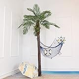 Künstliche Palme Groß, Kunstpalme Kunstpflanze Palme Künstlich Wie Echt Plastikpflanze Kokospalme Balkon Deko Fake Zimmerpflanzen Small Leaf style-3m