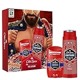Old Spice Captain Geschenkset für Männer mit Deo Stick Herren ohne Aluminium (50 ml) & 3-in-1 Duschgel & Shampoo (250 ml), für ihn
