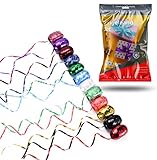 TK Gruppe Timo Klingler 18x Geschenkband Kräuselband Ringelband Set je 20 Meter Rolle - Geschenk Bänder - zum Dekorieren & Verpacken von Geschenken - Weihnachten