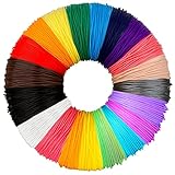 PLA 3D-Stift-Filament, 20 Farben, je 10 m – PLA-Filament für 3D-Stift, 1,75 mm, 3D-Stift-Farben, eingestellt für Packgut, MYNT3D, DeWang, 3D-Stift und 3D-Druckstift