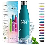 HoneyHolly Trinkflasche Edelstahl - 750ml - Thermosflasche, BPA-Frei, Trinkflasche Sport - Auslaufsicher Wasserflasche,Trinkflasche Kohlensäure Geeignet, Thermoskanne für Fitness, Gym, Fahrrad