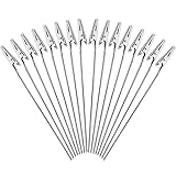 CYH 50 Stück Metalldraht Krokodilklemmen, Karte Hinweis Foto Memo Clip Halter Ständer, für Fotokarte Hinweis Memo Büroklammer, DIY Hochzeit Geburtstag Party Tischdeko, CYH190-1
