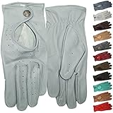 German Wear Unisex Damen & Herren Autofahrer-Handschuhe Autofahrerhandschuhe Lederhandschuhe Autohandschuhe