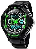 VDSOW Digital Uhren für Kinder Jungen - Wasserdicht Outdoor Sports Digitaluhren Analog Armbanduhr mit Wecker/LED-Licht, Elektronische Stoßfest Kinderuhren für Jugendliche