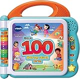 VTech Baby Mein 100-Wörter-Buch: Orte – Interaktives Bilderbuch zum Lernen erster Wörter – Lernspielzeug mit 12 bilingualen Seiten in Deutsch-Englisch – Für Kinder von 2-5 Jahren