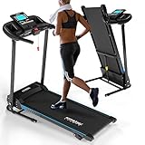 KINETIC SPORTS Laufband klappbar KST2900FX - 750 Watt leiser Elektromotor, Extra breite 40 cm Lauffläche, 16+1 Programme, Manuelle Steigung, Geh- und Lauftraining, LCD Display, 10 km/h, bis 120 kg