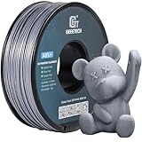 GEEETECH ABS+ Filament für 3D-Drucker 1,75 mm Silber, 3D-Druck filament ABS 1 KG 1 Spule