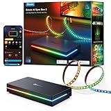 Govee HDMI 2.1 Sync Box AI Kit 2, inkl. TV Hintergrundbeleuchtung, unterstützt 8K@60Hz, 4K@144Hz, VRR und ALLM, funktioniert mit Matter, RGBIC LED Strip für 55-65 Zoll Fernseher, 75 LEDs/m