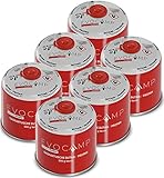 6x Butangas Kartuschen 500g, Schraubkartusche mit Butan/ Propan Gas 1000 ml, Gaskartusche nach EN 417, Ventilkartusche mit Schraubverschluss, Gas Kartusche mit Camping Gas, Gaskartuschen Schraubventil