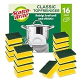 Scotch-Brite Classic Topfreiniger, 16 Schwämme pro Packung, Schwamm für Küche - Reinigt kraftvoll und effektiv