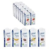 all in® COMPLETE Protein Drink Sorten Vanille, Kaffee, Schokolade, Erdebeere, Banane 14 x 200 ml - Hochkalorische Trinknahrung auf Milch-Basis | Protein Shake Mahlzeit zur schnellen Gewichtzunahme