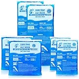 com-four® 6er Sparpack Mehrfachkompresse in 3 verschiedenen Größen - Gelkompresse für Warm & Kaltanwendungen - Kühlpads, Kühlpack - Mikrowellen geeignet - Made in Germany (6 Stück)