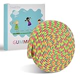 DealKits Gummitwist Kinder Set, Gummi Rubber Twist Spiel Hüpfgummi Gummiband Springseil 4M mit Anleitung, Kinderspiel Gartenspiele Pausenspiel, Einschulung Geschenk für Mädchen & Junge ab 5 Jahren