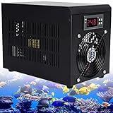 DPQYJPP 60 l Aquarium-Kühlsystem, 180 W Aquarium-Wasserkühler, Kühler, Wärmer, Aquarium-Wasserkühlmaschine mit Pumpe + 2 m Schlauch, CE/FCC/CCC/PSE,Singlecold