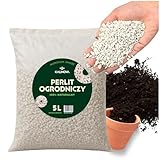 Perlite für Pflanzen zur Boden Substratverbesserung - Bodenverbesserung - Feuchtigkeitsspeicher Substrat - Ideal für Garten & Zimmerpflanzen 5L KALINOVA