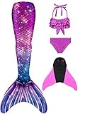 shepretty meerjungfrauenflosse mädchen Neuer Mermaid Tail Badeanzug für Erwachsene und Kinder,R8fen-140