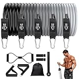 Workout-Widerstandsbänder, Trainer-Aufhängungsgurte, strapazierfähig, verstellbar, 120 cm, ideal für Zuhause, Fitnessstudio, Garagenstudio, Krafttraining, Yoga-Workouts