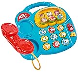 Simba 104010016 - ABC buntes Telefon, Babyspielzeug, Drehbilderdisplay, Melodie, Spieltelefon, Lerntelefon, mit verschiedenen Sounds, 20cm, Motorik, Kleinkind, ab 6 Monaten