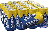 VARTA Industrial Batterie C Baby Alkaline Batterien LR14, Blau/Gelb - 20 Stück, Made in Germany