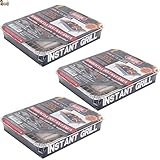 BricoLoco.com Einweg-Instant-Grill, Einweg-Grill zum Gebrauch und Werfen, 800 Gramm Holzkohle und Grill, für Garten, Picknick, Ausflüge, Camping, in der Küche unter der Dunstabzugshaube. (3)