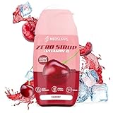 Neosupps Zero Sirup - Cherry Geschmack - 65 ml natürlicher Getränkesirup mit Vitamin C, 1x Flasche ergibt 8 L Fertiggetränk, Zero Kalorien & zucker Getränkekonzentrat, 1x 65ml Fertiggetränk