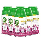 Air Wick Freshmatic Max Raumspray – Nachfüller für den Air Wick Freshmatic Max – Duft: Seide und Lilienfrische – 6 x 250 ml Nachfüller