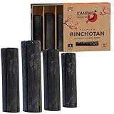 KAMPAI Aktivkohle für Wasser, 4 Stück, Filter 2,5-3 l, Binchotan, pflanzlicher Bio-Luftreiniger, Nachfüllkaraffe, Reinigung von Wasserhahn