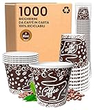 1000 Espresso Pappbecher Kaffee 65 ml 2,5 oz, Kaffeebecher Klein Probierbecher Umweltfreundliche Trinkbecher Einweg Bechern Espressobecher Pappe