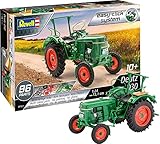 Revell easy-click 07821 Deutz D30, Traktormodell, 1:24/13,1cm Modellbausatz für Einsteiger mit dem Easy-Click-System, farbig, 1/24