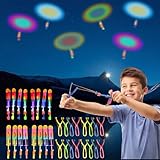 NAMIS 16 Stück Hubschrauber Fliegen Spielzeug,Fliegendes Spielzeug Party Set,LED Leuchtspielzeug Partyartikel,LED Licht Leucht Propeller,Geeignet für Spiele im Freien und als Geschenk für Kinder