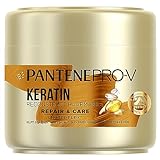 Pantene Pro-V Repair & Care Keratin Reconstruct Haarmaske (300 ml), Anti-Frizz, Haarpflege Glanz, hilft, sehr trockenes un geschädigtes Haar wieder aufzubauen, haarkur trockene Haare