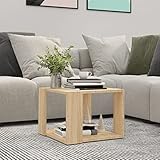 vidaXL Couchtisch Beistelltisch Wohnzimmertisch Kaffeetisch Sofatisch Teetisch Tisch Wohnzimmer Wohnzimmermöbel Sonoma-Eiche 40x40x30cm Holzwerkstoff