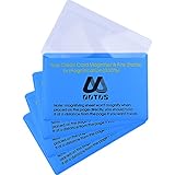 4 Packung Kunststff Leselupe Objektiv Kreditkartengröße Lupe Brieftasche Pocket Linse Firestarter (300% Lupe Objektiv)