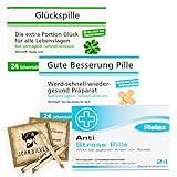 Scherztabletten im 3er Set, Schoko Tabletten als Geburtstagsgeschenk. Spaß, Anti Stress, gute Laune, Junggesellenabschied Mann und Frau. Erfurth Fun® JOHN SILVER® Schoko Drops