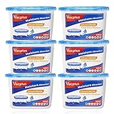 Vacplus Luftentfeuchter 6er-Set, Tragbarer Entfeuchter & Raumentfeuchter für Bad, Schrank & Auto, Luftentfeuchter ohne Strom, Duftfreier Dehumidifier, Marineblau, 14.9 x 8.4 x 10.4 cm