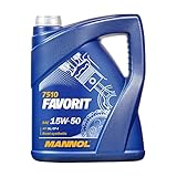 5L Mannol Favorit 15W-50 Motoröl