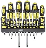 Brüder Mannesmann Schraubendrehersatz, mit Wandhalter, 18-teilig | M11410