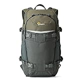 Lowepro BP 250 AW Flipside Trek Kameratasche, Grau/dunkelgrün, Innenmaße: 20,00 x 12,00 x 23,00 cm; Außenmaße: 25,50 x 17,00 x 44,00 cm