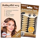 SCHLUPFLID TAPE® 'lady size' (L) - Augenlidliftig ohne OP [120 Stück], Schlupflid Streifen für schöne offene Augen, Kleine Schönheitshelfer für hängende Augenlider - Augenlidklebeband