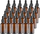 Lawei 30 Stück Pipettenflasche 20ml Braunglas Tropfflasche...