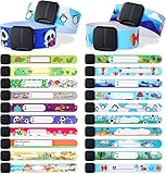 20 Stück Notfall-Armband für Kinder, Kinder Sicherheits Armband, Anti Verlust Sicherheits ID Bander Wiederverwendbare SOS Armband Verstellbar Wasserdicht für Jungen Mädchen Kleinkinder Baby