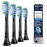 Philips Sonicare Original C3 Premium Plaque Defence Standard Schallzahnbürstenköpfe - 4er-Pack in Schwarz (Modell HX9044/33)