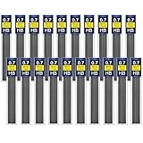 GZDAOXIA 240 Stück Bleistiftminen 0,7 mm HB,Bruchsichere Minenersatz,bruchfeste Minen,Bruchfeste HB Bleistiftminen,für Druckbleistifte Schreiben,Zeichnen,Hausaufgaben(0.7)