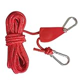 Campingseil, wasserdicht, reflektierend, verstellbar, für Zelt, mit Karabiner, Kletterseil für den Außenbereich mit Traglast 420 kg, Kabel