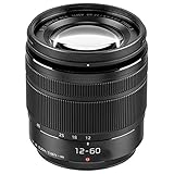 Panasonic H-FS12060E LUMIX G Vario 12-60 mm F3.5-5.6 ASPH. Objektiv (5x Zoom, Power O.I.S. Bildstabilisator, Staub-/ Spritzwasserschutz) schwarz