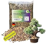 Garten Lux Premium Bonsai Substrat – 2 l, 4-Komponenten-Bonsai-Erde –schnell entwässernde Erde zum Züchten und Umpflanzen von Pflanzen -Speziell für Ficus, Ahorn, Weide und Konifiren