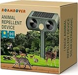 RoamRover 1er-Pack Katzenschreck für Garten Solar, Ultraschall-Katzenschreck für den Außenbereich, kann Katzen, Vögel, Füchse, Waschbären, Kaninchen und Nagetiere wirksam abwehren (1)