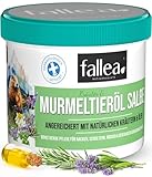 fallea Murmeltiersalbe 200ml – Original mit Murmeltieröl, Kampfer, Lavendelöl & Rosmarin | Wohltuend bei Muskel- & Gelenkbeschwerden | Vitalpflege Made in Germany