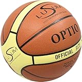 Lusum Optio Basketball – PU-Leder Basketball Größe 5, 6 & 7 – Indoor & Outdoor, Robuster Basket Ball für Kinder, Jugendliche & Erwachsene, Geeignet für alle Spielniveaus (Size 6)